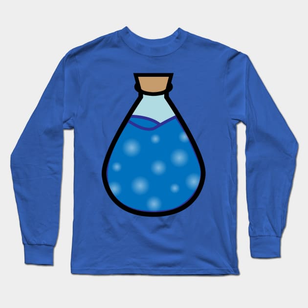 DIY Single Blue Potion or Poison for Tabletop Board Games (Style 2) Long Sleeve T-Shirt by GorsskyVlogs